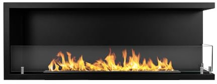 Divina Fire Camino a bioetanolo da Incasso ad Angolo biocamino angolare 120x45 SUTRI 120 DX