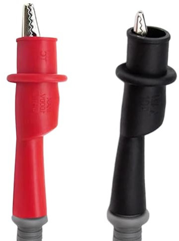 Pinces crocodiles pour cordons de test, pince crocodile, Multimètre testeur Alligator Crocodile Test Clip pince, Pince électrique crocodile pour sonde, sondes de test à pince crocodile pour tests élec