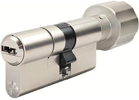 Knaufzylinder für ABUS Bravus.2500 MX Magnet-Technologie mit Sicherungskarte und 3 Sicherheitsschlüssel, modulare Bauweise MX Bohr/Zieh- u. Abreißschutz mit Gefahrenfunktion (K=Knaufseite) (35/35K)