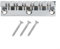Vilgftyiet Chevalet De Guitare Électrique Cordier De Barre D'arrêt De Cordes De Guitare Électrique, Cordier De Guitare En Métal Pour Instruments À Tête Plate Pour 6, 7 Ou 12 Cordes (12 Cordes)