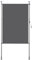 Jaxguom Klemmmarkise Senkrechtmarkise außen 120x270cm Ausziehbar, Vertikalmarkise mit Handkurbel ohne Bohren, Balkon-Sichtschutz & Windschutz für Garten & Terrasse, Anthrazit