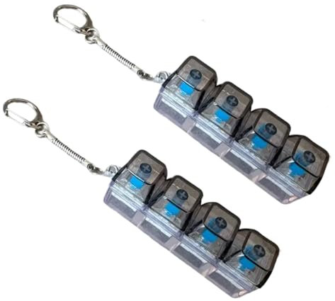 2 PCS Keyboard Fidget, Keyboard Fidget Toy, Fidget Keyboard, Funny Stress Relief Toys for Adults Kids, Keyboard Clicker Fidget Decompression Gift for Boys Girls 