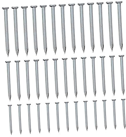 HEALEEP 515pièces Clous Acier Galvanisé Tête Plate Pour Mur Béton Et Pierre Kit De Fixation Résistant