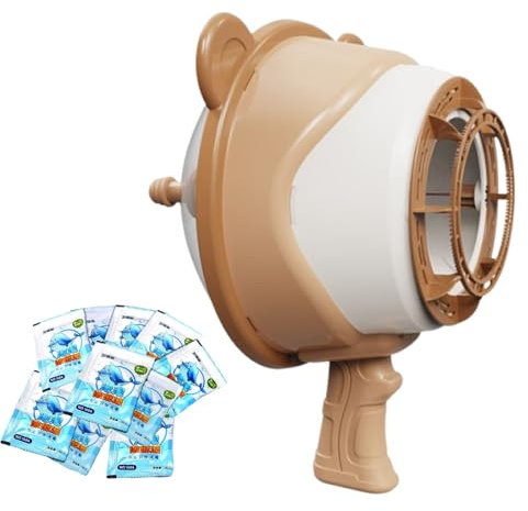 Ungtyb Máquina De Burbujas para Niños - Máquina de Burbujas de Espuma para Fiestas | Juguetes de Verano Accionados por Viento para Juegos al Aire Libre con Solución para Niños y Niñas, Favoritos para