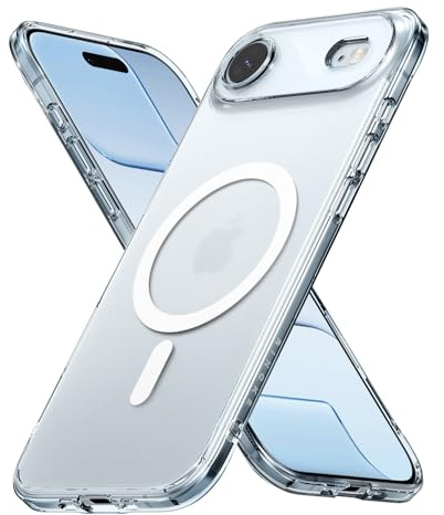 Ringke Fusion for iPhone Air Case [Compatible with MagSafe] [Anti-Fingerprint] Slim Translucent Shockproof Bumper Cover with Full Coverage Camera Protection - Magnetic Matte Clear