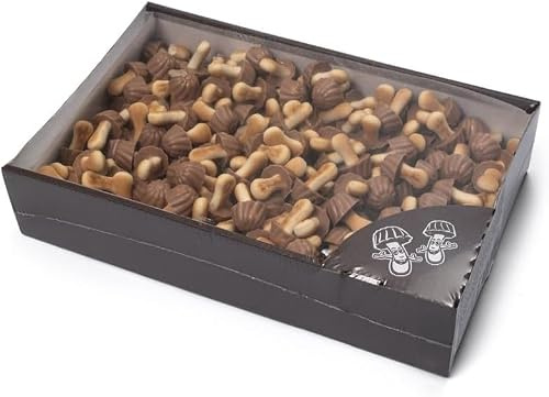 Setitas de Caramelo y Galleta (1 kg) – Mini Galletas en Forma de Seta | Snack Crujiente para Merienda, Postre y Mesa Dulce