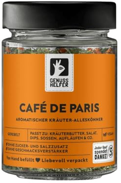 Bremer Gewürzhandel Café de Paris Gewürz, gerebelt, für eine authentische Café de Paris Butter, leckere Gewürzmischung für selbstgemachten Dip, 30g im Glas