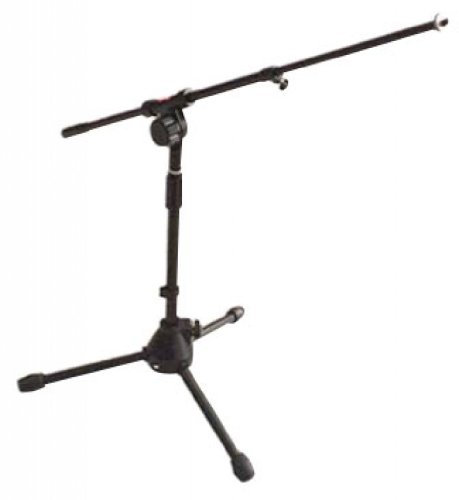 Stagg MIS-2004BK Low Profile Microphone Stand with Telescopic Boom