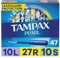 Procter & Gamble Tampax Pearl-Tampons aus Kunststoff, Mehrfachpackung, leichte/normale/super saugfähige Saugfähigkeit, ohne Duft, 47 Stück (Verpackung kann variieren)