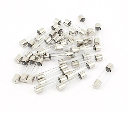 Copapa Glas-Sicherungen, Röhren, 50 Stück, Auto, 250 V, 15 A, 15 A, schnell wirkend, schnell durchblasen, 5 mm x 20 mm (15 A)
