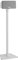 Sanus Wireless Sonos Speaker Stand for Sonos One, Play:1, & Play:3 - Audio-Enhancing Design with Built-in Cable Management - Single Stand (White) - WSS21-W1