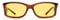 MediView Low Vision Glasses for Macular Degeneration, Glaucoma and Retinitis Pigmentosa RNIB | Unisex | Yellow Lenses | Brown Frame
