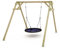 WICKEY Portique de balançoire pour Enfants Smart Rush - balançoire nid & Support en Bois, portique de balançoire extérieur, balançoire Simple, balançoire en Bois pour Enfants dans Le Jardin