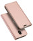Conie EF31565 Electroplated Flip Case Kompatibel mit Samsung Galaxy J7 2017, PU Leder Hülle Flip Wallet Cover Kartenfächer Standfunktion Magnetisch für Galaxy J7 2017 Etui Rosegold