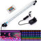 VARMHUS 18-112cm LED Aquarium-Licht Unterwasser BeleuchtungAufsatzleuchte Abdeckung Wasserdicht Lampe Stecker EU für Fisch Tank mit Fernbedienung RGB Farbwechsel (1.8 * 48cm, RGB)