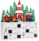 Bakaji Calendario dell' Avvento di Natale In Legno con 24 Cassetti Numerati per Sorpresa Decorazioni Addobbi Natalizi Casa (Trenino Babbo Natale)