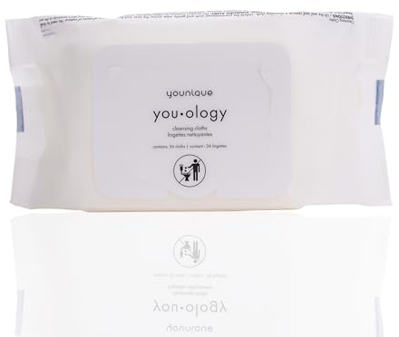 Younique You*ology Lot de 36 chiffons nettoyants qui revitalisent et nourrissent la peau