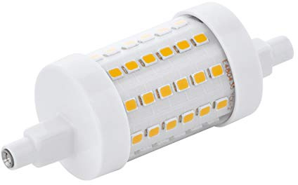 EGLO LED R7s dimmbar, LED Stablampe mit 360° Ausleuchtung | 8 Watt (entspricht 75 Watt), 1055 Lumen, R7s LED Stableuchte warmweiß, 2700 Kelvin, LED Leuchtmittel R7s, Ø 2,9 cm, L 7,8 cm