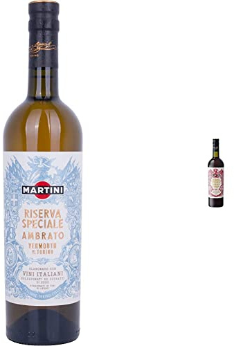 Martini Riserva Speciale Ambratto, Vermouth premium Blanc, 75cl, 18% & Riserva Speciale Rubino, Vermouth premium rouge, 75 cl, 18%