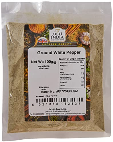 Old India Ground White Pepper 100g