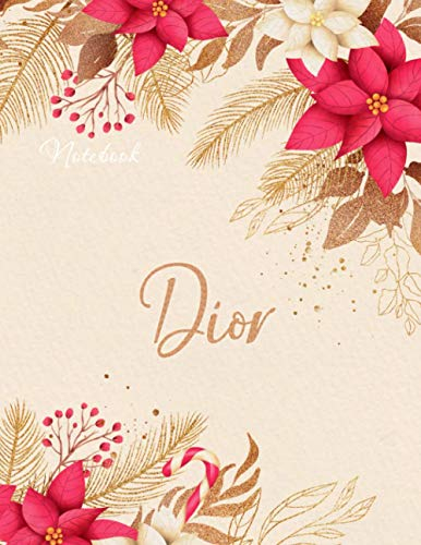 Personalized Writing Notebook Journal for Dior Name Flowers Color Cover: A4, 21.59 x 27.94 cm, Journal, 8.5 x 11 inch, Passion, Journal, Money, Over 110 Pages, To Do, Budget