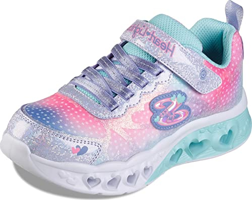 Skechers Mädchen Flutter Heart Lights Simply Love sneakers sports shoes, Lavender Synthetic Mesh, 36 EU