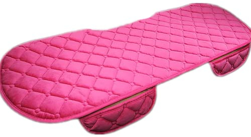 bangminda Auto Sitzauflage Sitzkissen Sitzbezüge Universal Plüsch Sitzauflagen Vordersitzbezüge Rücksitzbezüge Rücksitzkissenbezüge Auto Fahrzeug Sitzschut (1 Rücksitzbezüge, Rosa)