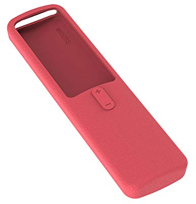 NSGJUYT Covers for xiaomi mi tv box s bluetooth wifi smart remote control case Silicone Shockproof Protector for mi TV Stick 1080P (Color : Red only case)