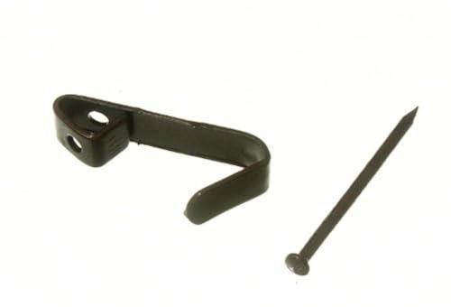 One Stop DIY 20 X Single Picture Hook No. 1 Bronzed With Hammer In Pins NEW