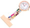POPETPOP Montre d'infirmière à strass avec clip - Montre d'infirmière - Montre de poche numérique pour femme et fille