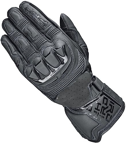 Held Revel 3.0 Lange Motorradhandschuhe aus Ziegenleder, Schwarz