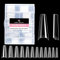 UNA GELLA Lange Ballerina Tips für Gelnägel, 504 Stück 12 Größen Half Cover Nagelspitzen Acryl Coffin Nägel Tips für Nail Art Heim DIY Nagelstudio