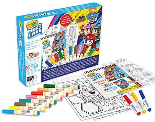 CRAYOLA - Color Wonder, Set Cadeau Paw Patrol, pages à colorier, autocollants, marqueurs sans tache, âge 3+, 75-2832, Taille unique
