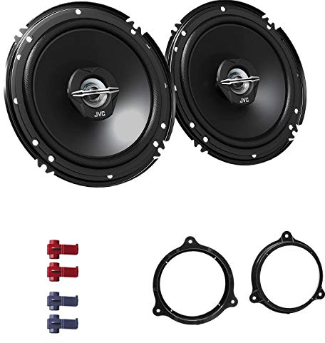 JVC CS-J620X Auto Lautsprecher 16,5 cm mit Einbauset passend für Opel Vivaro II ab 2015 Türen vorne 600 W 165mm 2 Wege Koax