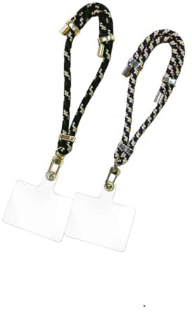 Lot de 2 dragonnes pour téléphone Portable – Cordon Poignet Universel réglable – Anti-Perte pour Smartphone – Compatible iPhone, Samsung, Huawei – Accessoire Discret et sécurisé (Couleur Mixte)