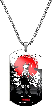 CLEEF Kette mit Anhänger My He-ro Academ-ia Halsketten Anime, Anime Schmuck Frauen und Teenager Geschenk-Multicolor 2||1 Piece
