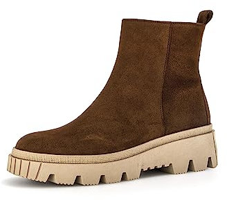 Gabor Damen Biker Boots, Frauen Stiefeletten,Wechselfußbett,Best Fitting,Kurzstiefel,uebergangsschuhe,New Whisky (Panna),43 EU / 9 UK