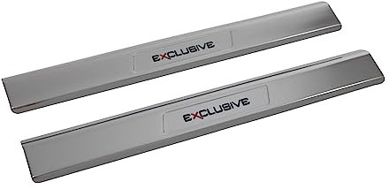 OMAC Lot de 2 seuils de portière Exclusivement compatibles avec VW Tiguan 2007-2011 en acier inoxydable