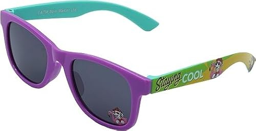 HOVUK Kunststoffrahmen PAW Patrol Lila Sonnenbrille 13 cm, Kinder-Jungen-Sonnenbrille, Sommer-Accessoires-Geschenk, polarisierte Sonnenbrille, 3+ Jahre Kinder-Sonnenbrille