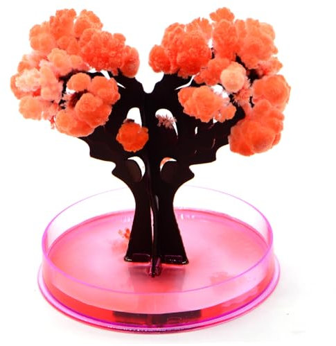 Magic Sakura Arbre Mini Magie Arbre cristalic Grand Coeur en Forme de Coeur Magique Papier Arbre Bricolage kit de Culture nouveauté