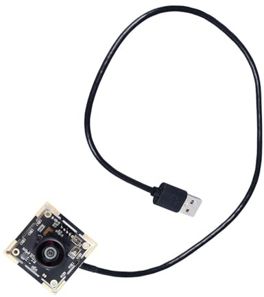 YWBL-WH USB Camera Module, 4MP USB Webcam Board 120 Fps with 120° Distorted Lens Driver Installation Laptop Camera Module with 2.96mm Length, Webcams