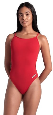 Arena Damen Solid Team Swimsuit Lace Back MaxLife Open Back Bathing Suit Athletic Swimwear Badeanzug (1er Pack)