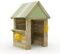 Wickey Spielhaus Hut - Kinderspielhaus aus Holz, Gartenhaus für Kinder, extrem witterungsbeständig - aus kesseldruckimprägniertem Massivholz - Pastellgrün