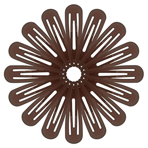 16 große Haarspangen für Frauen - 7cm Haarspangen für dickes Haar - Braun
