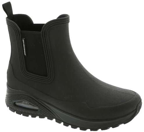 Skechers Street Uno Rugged Dancing N The Rain - Stivali da donna, Astratto Nero, 37 EU