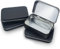 ZWQLZG 4pcs Small Tins, Small Tins with Lids, Metal Storage Tin, Black Small Boxes, Small Tins for Men and Women, Used for Candy Key Jewelry Crafts Home Storage
