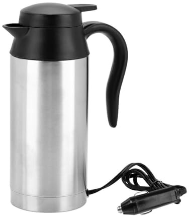 Nikou 750ml 24V Scaldabagno per Camion da Viaggio, Bollitore elettrico portatile per auto, Bollitore da Viaggio, Si arresta Automaticamente Dopo L'ebollizione a 100 ℃