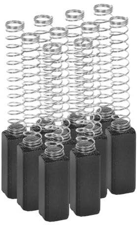 NUOBESTY 10 Piezas Cepillos De Carbón Para Máquina De Coser Doméstica Repuestos Para Motor Eléctrico 3.1X0.45X0.4 Pulgadas Fácil Instalación Y Mejora De Eficiencia Para Costura En Hogar