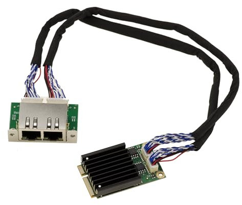 KALEA-INFORMATIQUE Mini PCI Express MiniPCIE 2 Ports Kupfer RJ45 Dual LAN 2.5 GIGABIT ETHERNET Netzwerk-Controller-Karte mit Intel I226 SRKTV Chipsatz.