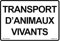 IberNorma MS265-FR Panneau adhésif Transport d'animaux vivants 30x21cm autocollant d'obligation homologué Signalisation idéale pour camions de transport de bétail et d'animaux vivants (30x21cm)